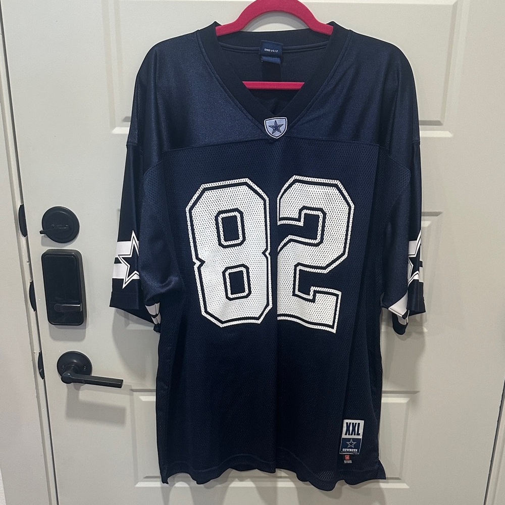 NFL Cowboys Navy and White Jersey Witten 82 XXL